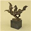 Image 7 : Dual Horses Modern Art Abstract Bronze Sculpture