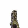 Image 5 : Abstract Mid Century Nude Girl With Bull Bronze Sculpture