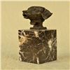 Image 6 : Labrador Retriever Head Bust Bronze Sculpture on Marble Base Figurine