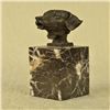 Image 7 : Labrador Retriever Head Bust Bronze Sculpture on Marble Base Figurine