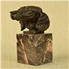 Image 6 : Bust Cocker Spaniel Dog Bronze Sculpture on Marble Base Figurine