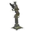 Image 4 : Guardian Angel Protecting Nude Woman Mythical Candelabra Bronze Sculpture