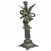 Image 5 : Guardian Angel Protecting Nude Woman Mythical Candelabra Bronze Sculpture