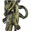 Image 7 : Guardian Angel Protecting Nude Woman Mythical Candelabra Bronze Sculpture