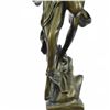 Image 8 : Guardian Angel Protecting Nude Woman Mythical Candelabra Bronze Sculpture