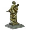 Image 2 : Declaration of Peace Young Woman with Sword and Lantern Bronze Sculpture