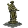 Image 5 : Declaration of Peace Young Woman with Sword and Lantern Bronze Sculpture