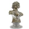 Image 1 : Zora Bronze Sculpture on Marble Base Figurine