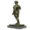 Image 2 : Roman God Bronze Sculpture on Marble base Statue