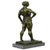 Image 4 : Roman God Bronze Sculpture on Marble base Statue