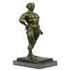 Image 5 : Roman God Bronze Sculpture on Marble base Statue