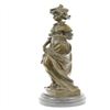 Image 1 : Classy Society Lady with Rose Bronze Sculpture