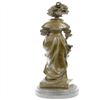 Image 3 : Classy Society Lady with Rose Bronze Sculpture