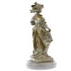 Image 4 : Classy Society Lady with Rose Bronze Sculpture