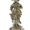 Image 7 : Classy Society Lady with Rose Bronze Sculpture
