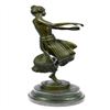 Image 4 : Dancer Bronze on Marble Base Figure