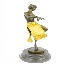 Theodor Either Bronze Sculpture on Marble Base Figurine