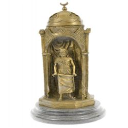 Gold Patina Highly Detailed Bronze Statue