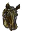 Image 3 : Detailed Horse Bust Wall Mount Bronze Sculpture