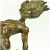 Image 2 : Naked Bust Amazon Female Warrior with Bow Bronze Sculpture