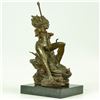 Image 6 : Naked Bust Amazon Female Warrior with Bow Bronze Sculpture