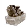 Image 2 : Naked Female on Rock Bronze Sculpture