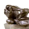 Image 9 : Naked Female on Rock Bronze Sculpture