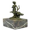 Image 1 : Diana the Hunter Bronze Sculpture on Marble Base Statue