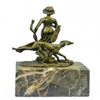 Image 3 : Diana the Hunter Bronze Sculpture on Marble Base Statue