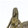 Image 2 : Nude Female with Angel of Death Bronze Sculpture