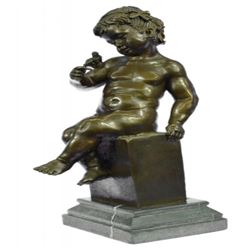 Sweet Nude Baby Bronze Sculpture