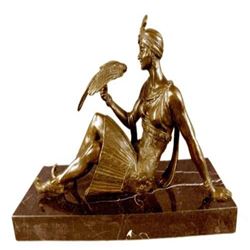French Art Deco Style Female Dancer Bronze Sculpture