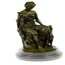 Diana and Dog Bronze Sculpture