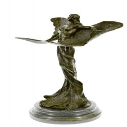 Wearing Butterfly Wings Bronze Sculpture