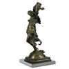 Image 5 : Beauty Ribbon Dancer Bronze Sculpture on Marble Base Statue