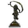 Image 7 : Beauty Ribbon Dancer Bronze Sculpture on Marble Base Statue