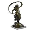 Image 9 : Beauty Ribbon Dancer Bronze Sculpture on Marble Base Statue