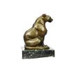 Image 7 : Modern Mountain Lion Bronze Sculpture