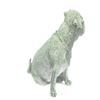 Image 2 : White Patina Miniature Pug Dog Bronze Sculpture