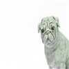 Image 6 : White Patina Miniature Pug Dog Bronze Sculpture