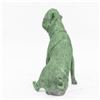 Image 2 : Green Patina Pug Dog Bronze Sculpture