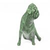 Image 5 : Green Patina Pug Dog Bronze Sculpture