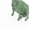 Image 7 : Green Patina Pug Dog Bronze Sculpture