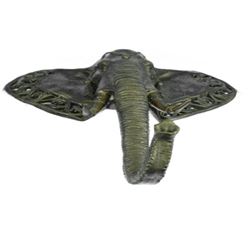 Wall mount Elephant Head Bronze Sculpture