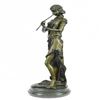 Image 1 : Female Flute Player Bronze Sculpture