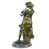 Image 2 : Female Flute Player Bronze Sculpture