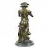 Image 3 : Female Flute Player Bronze Sculpture
