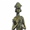 Image 6 : Female Flute Player Bronze Sculpture
