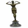 Image 3 : Dancer Bronze Statue on Marble Base Sculpture