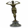Image 7 : Dancer Bronze Statue on Marble Base Sculpture